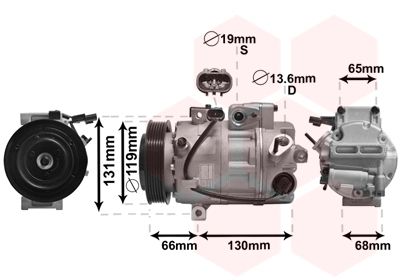 VAN WEZEL Компрессор, кондиционер 8200K340